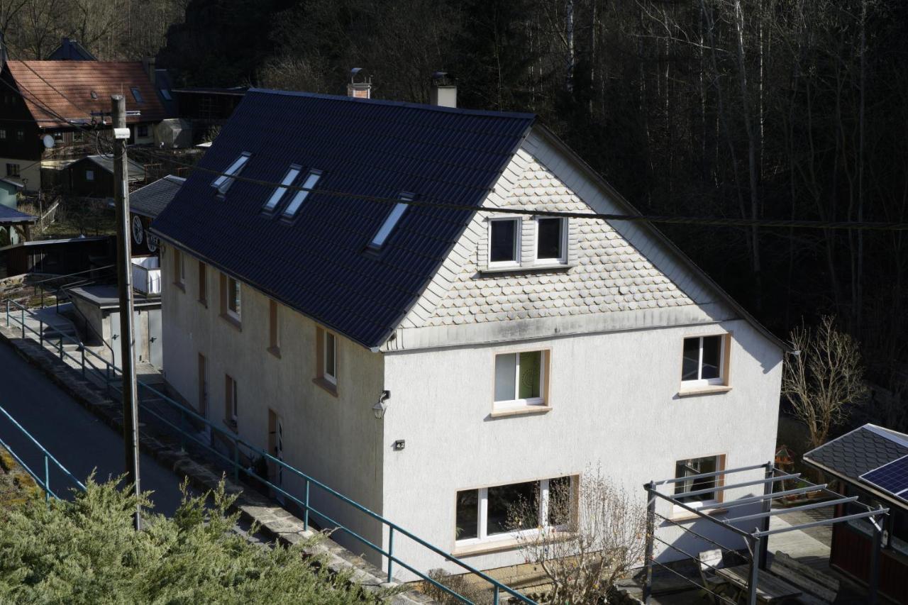 Ferienwohnung Zum Hirschgrund Schöna Dış mekan fotoğraf
